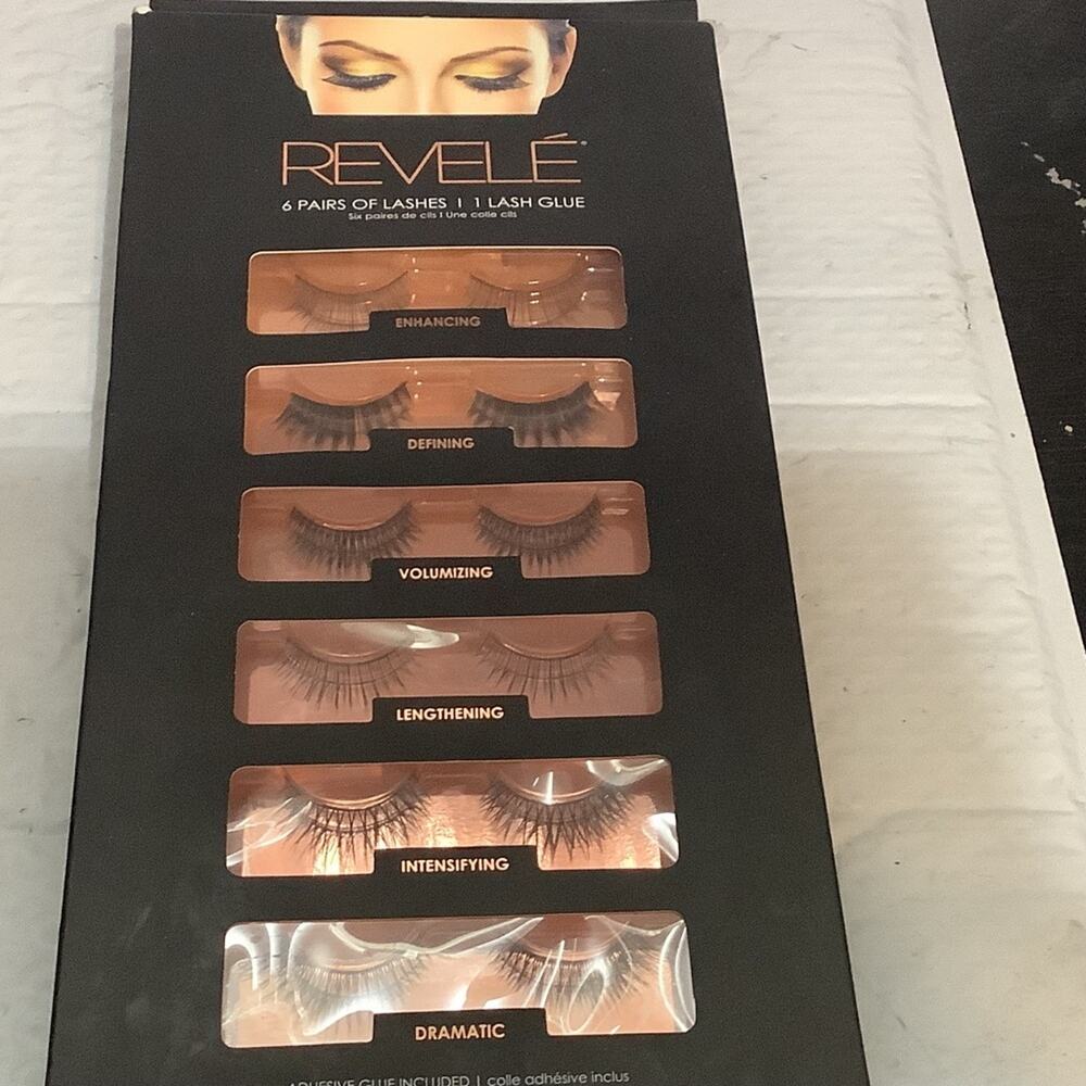 6 Pairs of Lashes + 1 Lash Glue
